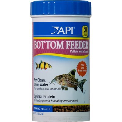API API Bottom Feeder Optimal Protein Sinking Shrimp Fish Food, 7.9-oz