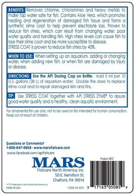 Show full view: API Stress Coat Aquarium Water Conditioner, 4-fl oz bottle slide 2 of 11