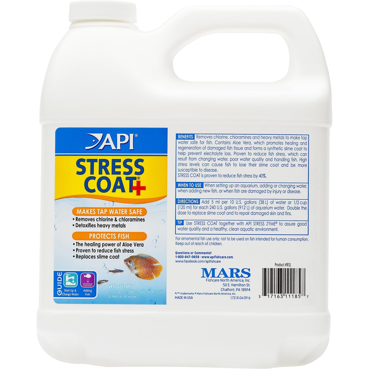 API Stress Coat Aquarium Water Conditioner, 64-fl oz bottle