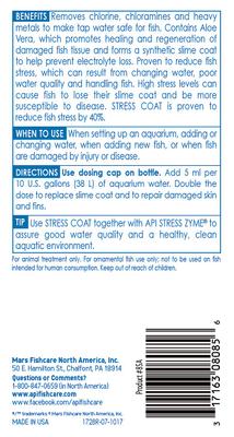 Show full view: API Stress Coat Aquarium Water Conditioner, 8-fl oz bottle slide 2 of 10