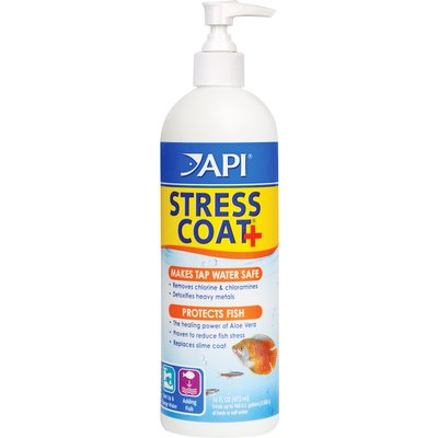 API API Stress Coat with Pump Aquarium Water Conditioner, 16-fl oz bottle