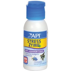 API Stress Zyme Freshwater & Saltwater Aquarium Water Cleaner, 1-fl oz bottle