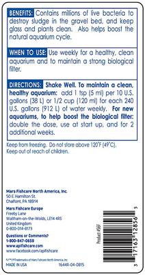 Show full view: API Stress Zyme Freshwater & Saltwater Aquarium Water Cleaner, 1-gal bottle slide 2 of 9