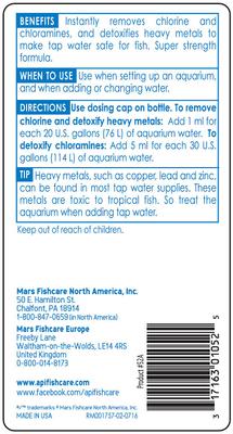 Show full view: API Tap Water Conditioner, 8-fl oz bottle slide 2 of 9