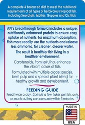API Tropical Greens Flakes Algae & Plant Eating Fish Food, 1.1-oz bottle slide 2 of 4
