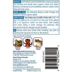 API Turtle Sludge Destroyer Aquarium Cleaner, 4-oz bottle