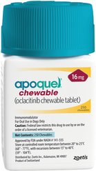 Apoquel (oclacitinib chewable tablet) Chewable for Dogs, 16-mg, 120 tablets