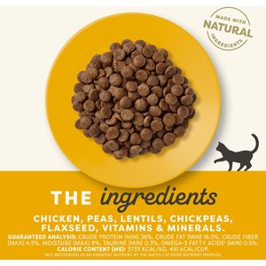 Applaws Adult Complete Chicken Recipe with Country Vegetables Grain-Free Dry Cat Food, 4-lb bag