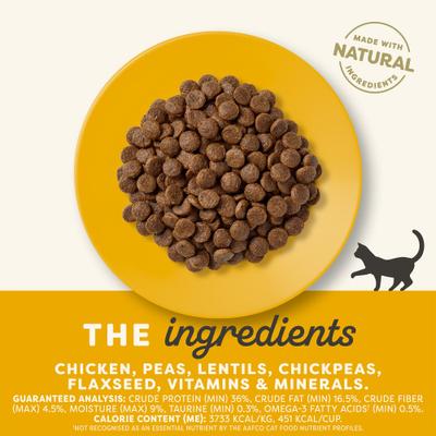 Show full view: Applaws Adult Complete Chicken Recipe with Country Vegetables Grain-Free Dry Cat Food, 4-lb bag slide 3 of 9