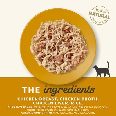 Show full view: Applaws Chicken Breast & Liver in Broth Wet Cat Food, 2.47-oz can, case of 24 slide 3 of 10
