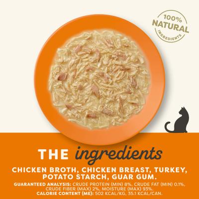 Show full view: Applaws Chicken Breast & Turkey Recipe Gravy Grain-Free Wet Cat Food, 2.47-oz can, case of 24 slide 3 of 8