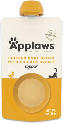 Show full view: Applaws Chicken Broth with Chicken Breast Bone Broth Wet Cat Food Toppers, 3-oz pouch, 12 count slide 9 of 11