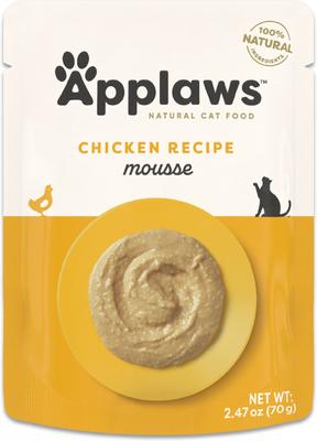 Show full view: Applaws Chicken Mousse Wet Cat Food, 2.47-oz pouch, case of 12 slide 9 of 10