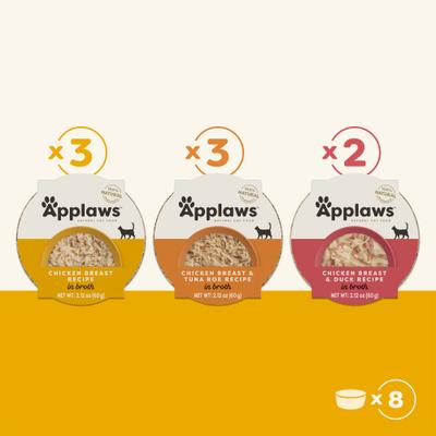 Show full view: Applaws Chicken Selection in Broth Pot Variety Pack, 2.12-oz, case of 8 slide 8 of 9