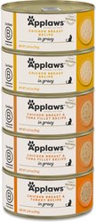 Applaws Chicken Selection in Gravy Adult Wet Cat Food, 2.47-oz can, 5 count