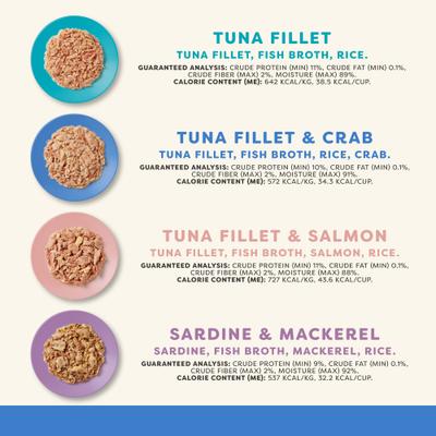 Show full view: Applaws Fish Broth Selection Grain-Free Wet Cat Food, 2.12-oz can, case of 16 slide 3 of 9