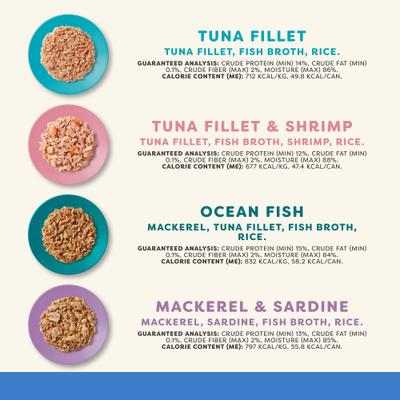 Show full view: Applaws Fish Broth Variety Pack Wet Cat Food, 2.47-oz, case of 24 slide 3 of 10