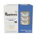 Applaws Fish Selection in Broth Variety Pack Wet Cat Food, 2.47-oz can, case of 16