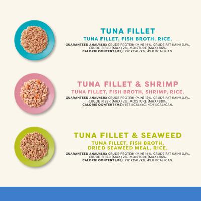 Show full view: Applaws Fish Selection in Broth Variety Pack Wet Cat Food, 2.47-oz can, case of 16 slide 3 of 10