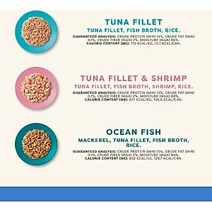 Applaws Fish Selection in Broth Variety Pack Wet Cat Food, 5.5-oz can, case of 12
