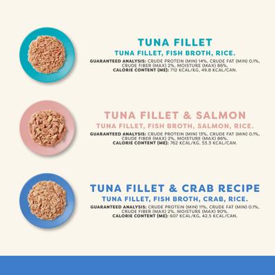 Show full view: Applaws Fish Variety Pack in Broth Limited Ingredient Canned Wet Cat Food, 2.47-oz can, case of 12 slide 3 of 10