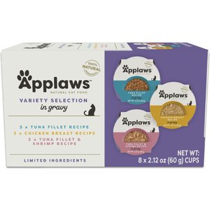 Applaws Gravy Variety Pack Wet Cat Food, 2.12-oz, case of 8