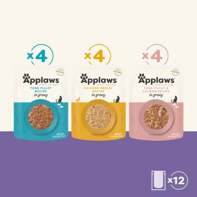 Show full view: Applaws Gravy Variety Pack Wet Cat Food, 2.47-oz, case of 12 slide 8 of 9