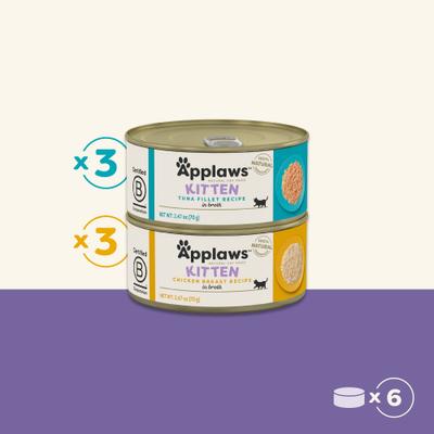 Show full view: Applaws Kitten Variety Pack Wet Cat Food, 2.47-oz, case of 6 slide 9 of 11