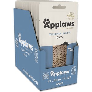 Applaws Loin Tilapia Filet Grain-Free Cat Treats, 1.06-oz loin, case of 12