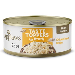 Applaws Taste Toppers Chicken Breast in Broth Natural Wet Dog Food, 5.5-oz pouch, case of 12