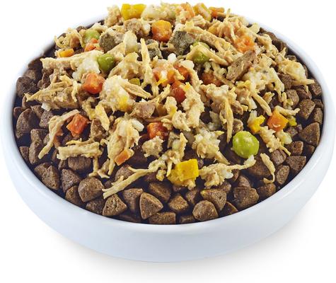 Show full view: Applaws Taste Toppers Chicken Breast with Beef Liver, Pumpkin, Peas & Carrots in Broth Natural Wet Dog Food, 5.5-oz pouch, case of 12 slide 3 of 8