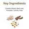 Show in main carousel: Applaws Taste Toppers Chicken Breast with Beef Liver, Pumpkin, Peas & Carrots in Broth Natural Wet Dog Food, 5.5-oz pouch, case of 12 slide 4 of 8