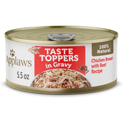 Applaws Applaws Taste Toppers Chicken Breast with Beef Natural Wet Dog Food, 5.5-oz pouch, case of 12