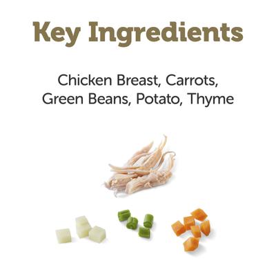 Show full view: Applaws Taste Toppers Chicken Breast with Carrots, Green Beans & Potato Recipe Natural Wet Dog Food, 5.5-oz can, case of 12 slide 4 of 8