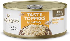 Applaws Taste Toppers Chicken Breast with Gravy Natural Wet Dog Food, 5.5-oz pouch, case of 12