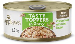 Applaws Taste Toppers Chicken Breast with Lamb Natural Wet Dog Food, 5.5-oz pouch, case of 12