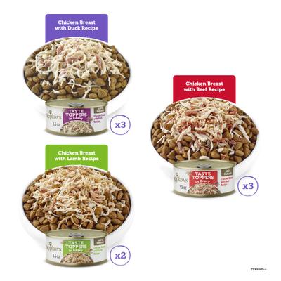 Show full view: Applaws Taste Toppers Chicken Gravy Selection Natural Wet Dog Food, 5.5-oz can, case of 8 slide 3 of 7