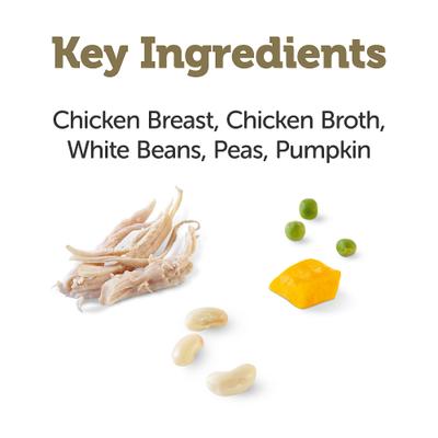 Show full view: Applaws Taste Toppers Chicken, Peas, Pumpkin & White Beans in Gravy Wet Dog Food Topper, 3-oz pouch, case of 12 slide 4 of 9