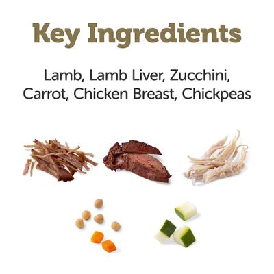 Show full view: Applaws Taste Toppers Lamb, Carrot, Courgette & Chickpeas in Gravy Wet Dog Food Topper, 3-oz pouch, case of 12 slide 4 of 9