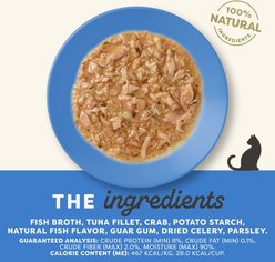 Applaws Tuna Fillet & Crab Recipe in Gravy Wet Cat Food, 2.12-oz cup, case of 10 slide 2 of 7