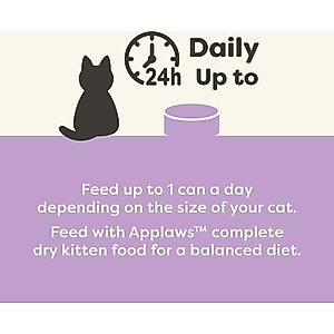 Applaws Tuna Fillet in Broth Wet Kitten Food, 2.47-oz can, case of 24
