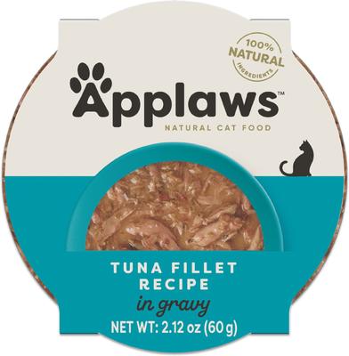 Show full view: Applaws Tuna Fillet Recipe in Gravy Wet Cat Food, 2.12-oz cup, case of 10 slide 8 of 10