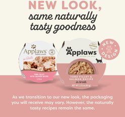 Applaws Tuna Fillet & Salmon Recipe in Broth Wet Cat Food, 2.12-oz cup, case of 10 slide 2 of 8