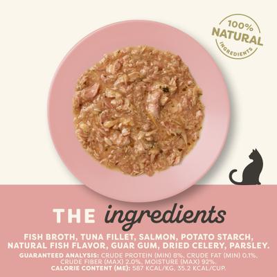 Show full view: Applaws Tuna Fillet & Salmon Recipe in Gravy Wet Cat Food, 2.12-oz cup, case of 10 slide 4 of 10