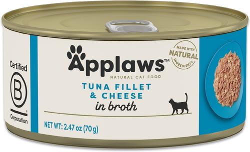 Show full view: Applaws Tuna Fillet with Cheese Canned Cat Food, 2.47-oz, case of 24 slide 8 of 10