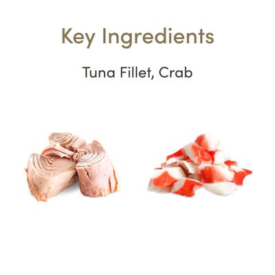 Show full view: Applaws Tuna Fillet with Crab Recipe in Gravy Limited ingredient Cat Food Pots, 2.12-oz pot, case of 18 slide 4 of 10