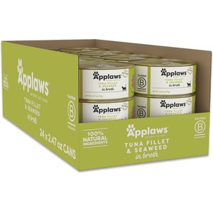 Applaws Tuna Fillet with Seaweed Canned Cat Food, 2.47-oz, case of 24