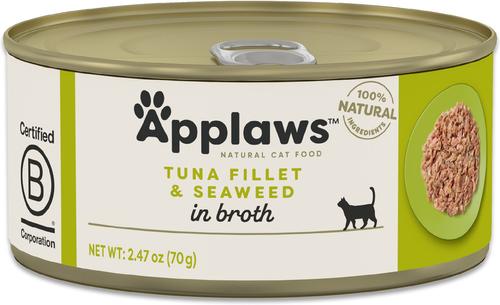 Show full view: Applaws Tuna Fillet with Seaweed Canned Cat Food, 2.47-oz, case of 24 slide 8 of 10
