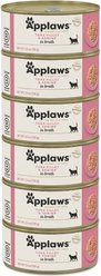Applaws Tuna Fillet with Shrimp Canned Cat Food, 5.5-oz can, case of 6