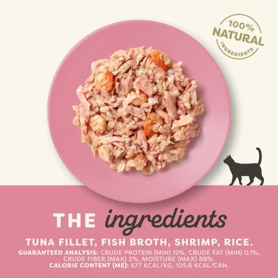 Show full view: Applaws Tuna Fillet with Shrimp Canned Cat Food, 5.5-oz can, case of 6 slide 3 of 10